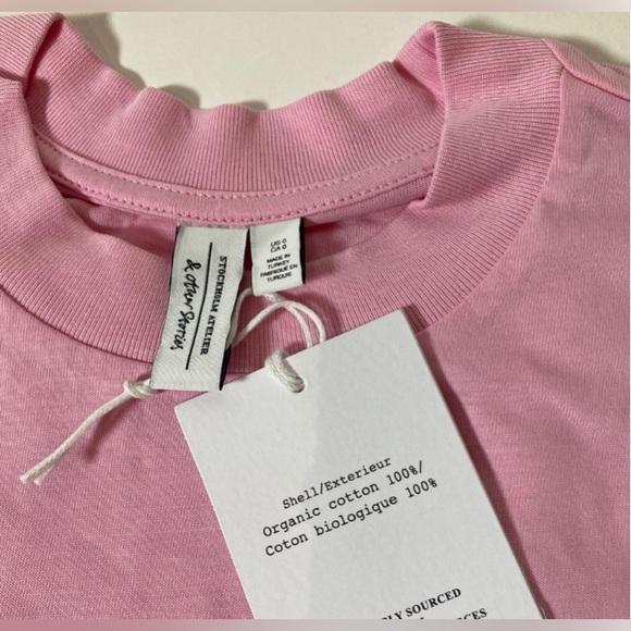& Other Stories Relaxed Wide Sleeve Crew Neck T-shirt NWT Size 0, 2, 4, 6 - Picture 8 of 10